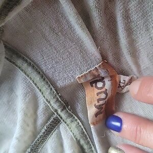 Light Green Sheer Zip Up Hoodie - XL